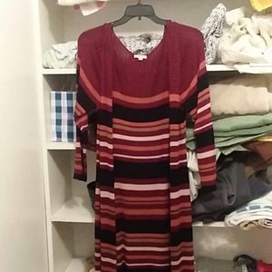 Long open to ankle sweater